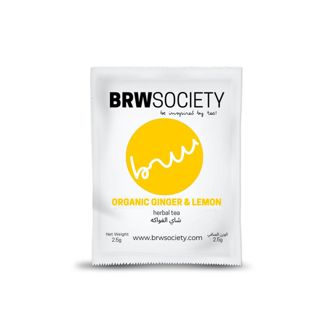 BRW Society Organic Ginger & Lemon Tea 100 bags