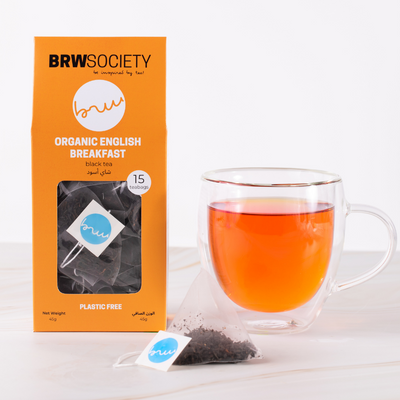 BRW Society Organic English Breakfast Tea – 15 Tea Bags