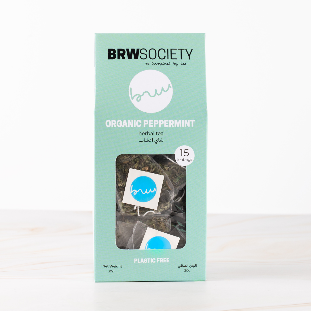BRW Society Organic Peppermint Tea – 15 Tea Bags