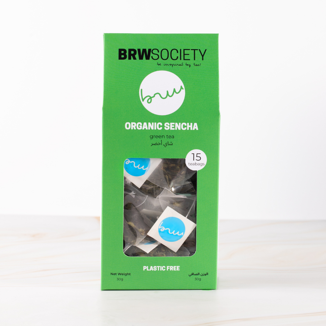 BRW Society Organic Sencha Green Tea – 15 Tea Bags