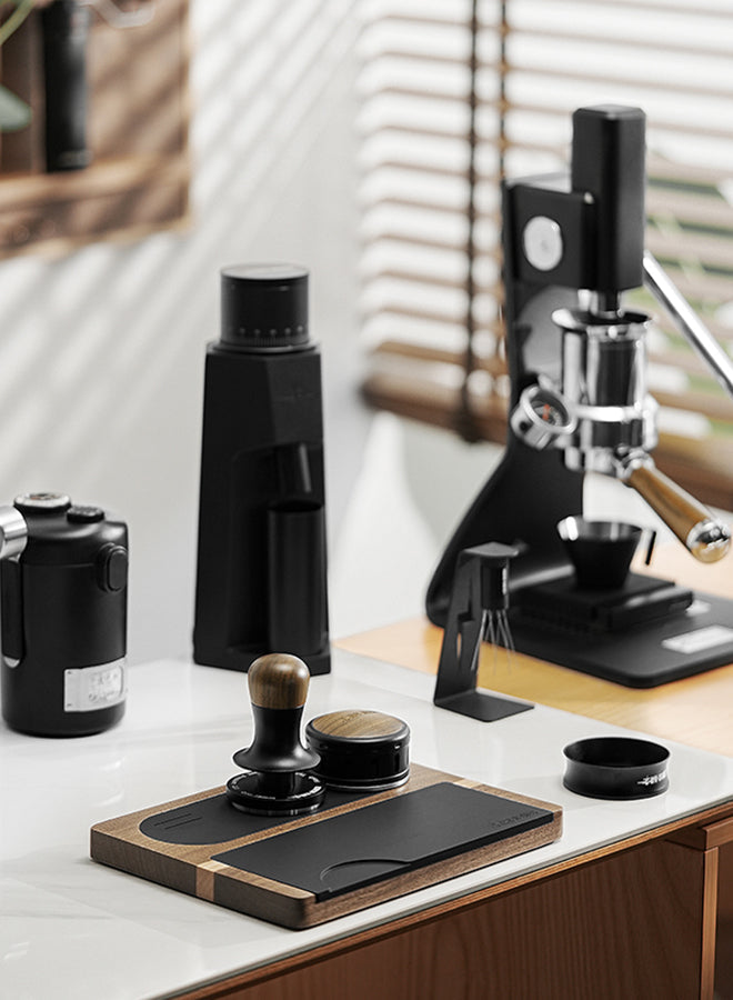MHW-3BOMBER Flat 2.0 Flash Tamper, precision-machined stainless steel espresso tamper