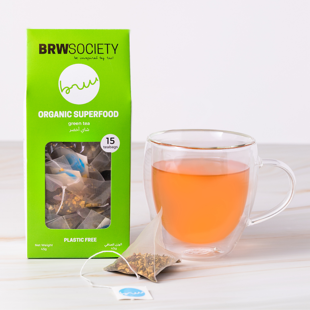 BRW Society Organic Superfood Green Tea 15 bags