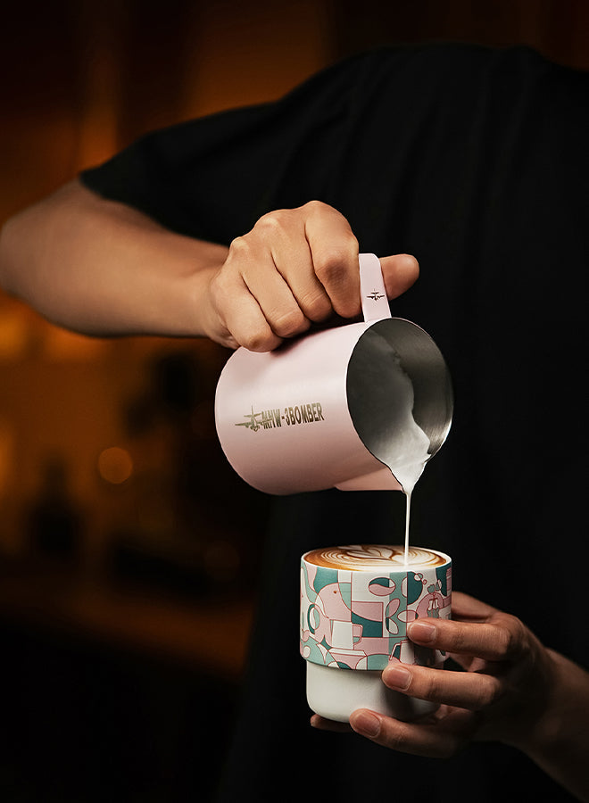 MHW-3BOMBER Milk Pitcher 5.0 precision pouring spout for controlled latte art