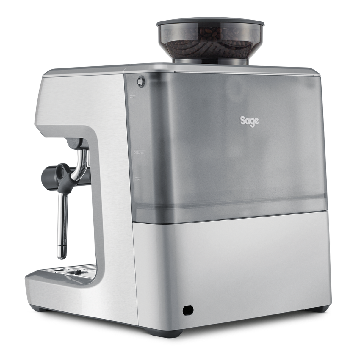 Sage Barista Express BES875 espresso machine with 54mm portafilter and manual steam wand