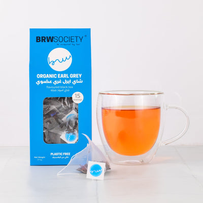 BRW Society Organic Earl Grey Tea – 15 Tea Bags