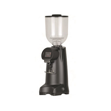 Eureka Firenze 75 commercial coffee grinder in matt black with 2kg bean hopper