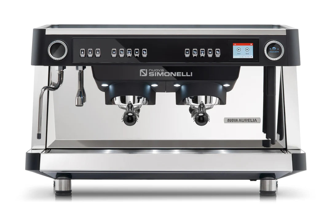 Nuova Simonelli Aurelia Volumetric XT 2 group commercial espresso machine black UAE
