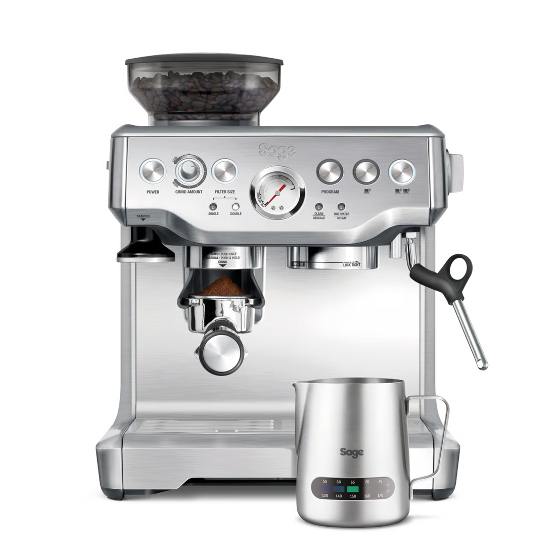 Sage (Breville) Barista Express BES875 espresso machine in brushed stainless steel