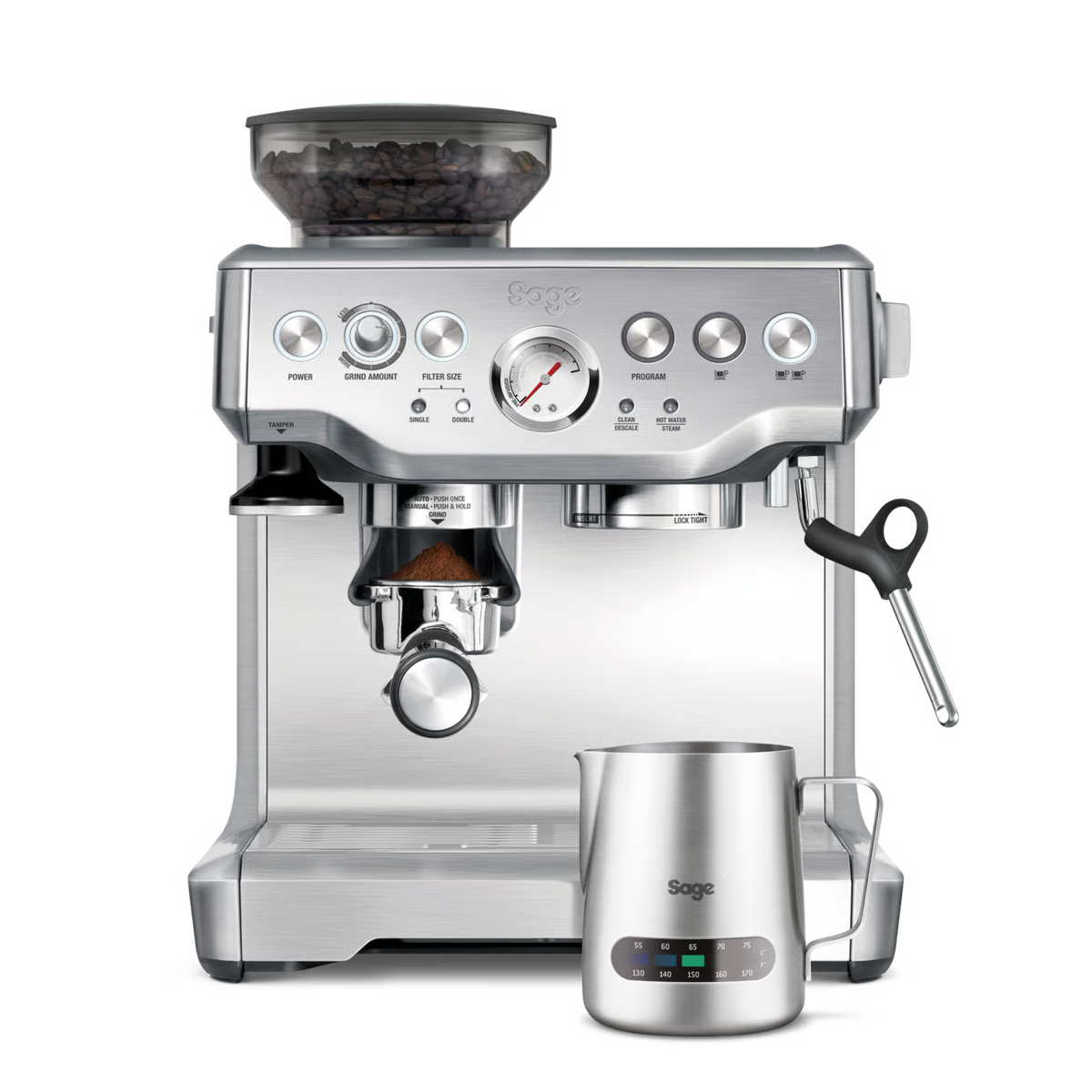 Sage (Breville) Barista Express BES875 espresso machine in brushed stainless steel