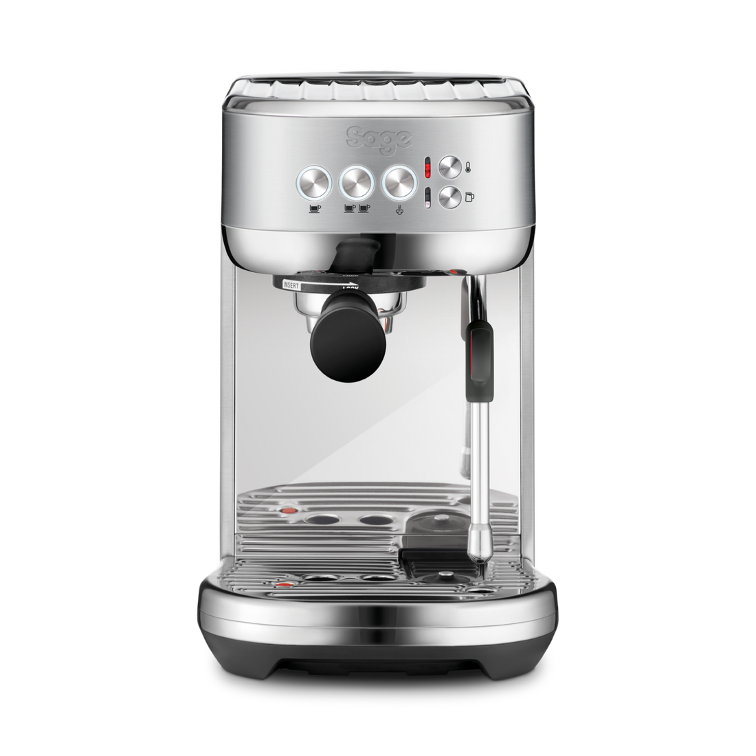 Sage (Breville) Bambino Plus SES500 compact espresso machine in brushed stainless steel