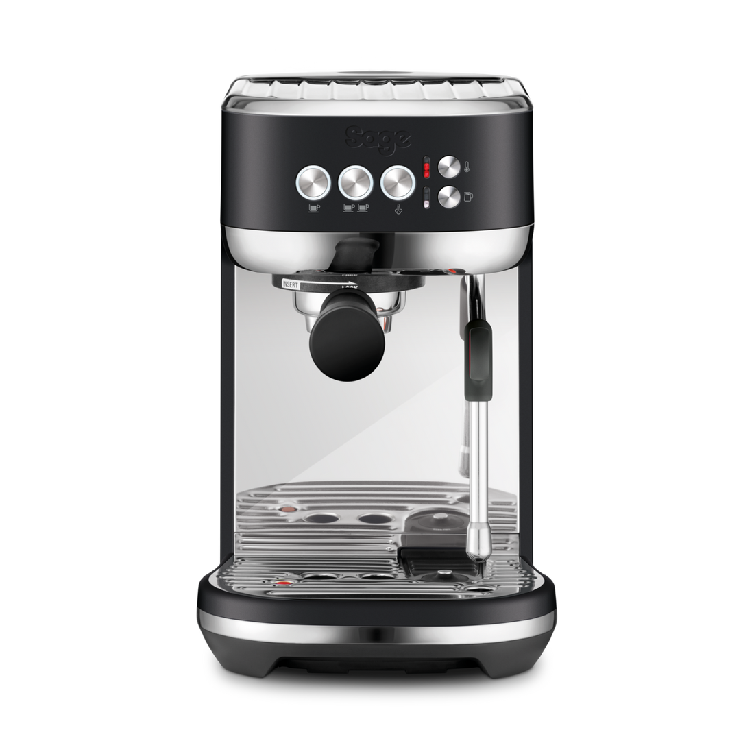 Sage Bambino Plus SES500 espresso machine, 19.4cm wide on a kitchen counter